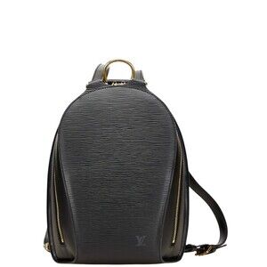 Louis Vuitton Epi Mabillon Backpack Noir Black Leather